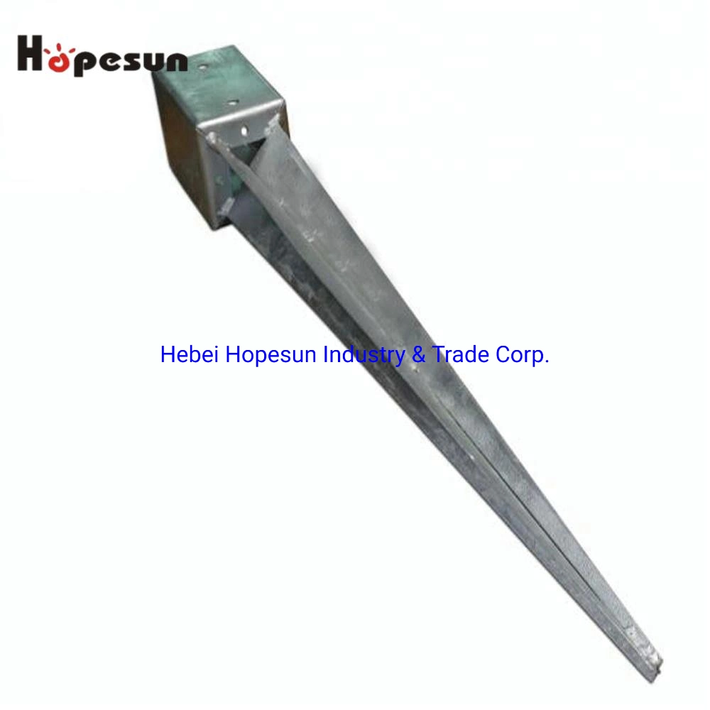 Galvanized Screw Spike Pole Anchor /Post Anchor