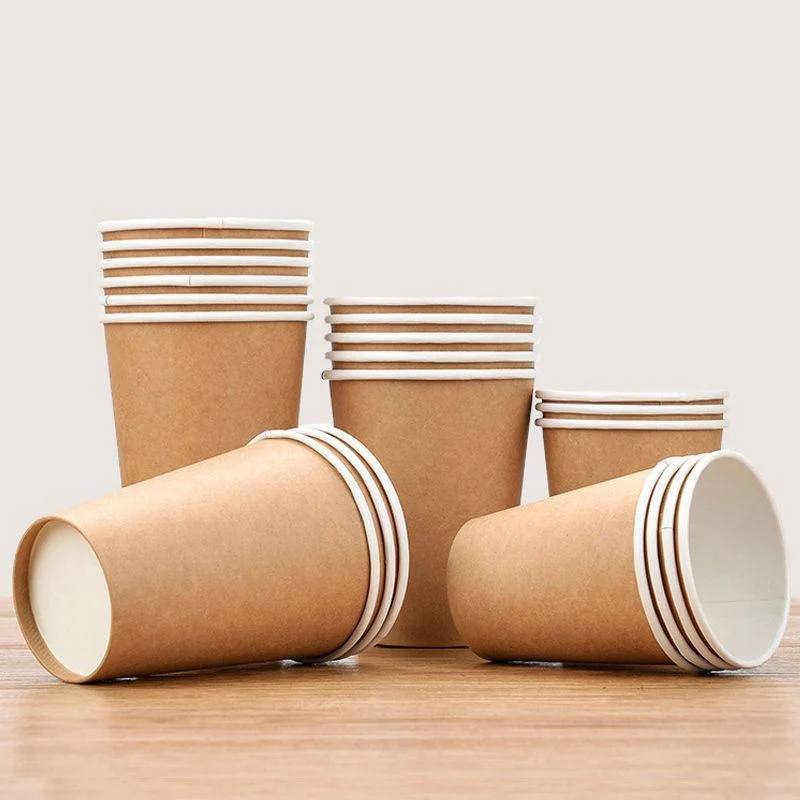 SJ Paper Coffee Cups 5oz Disposable Paper Cups Hot Beverage Home Party Office Dental Paper Cups Customizable