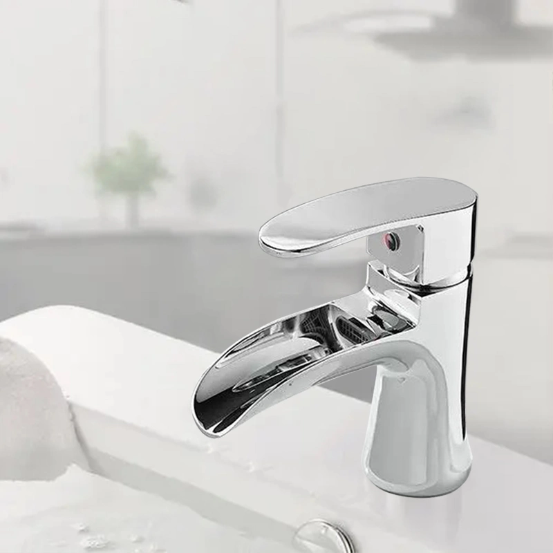 Wholesale Chrome Hot Cold Water Basin Faucet Mixer Bathroom Sink Faucet