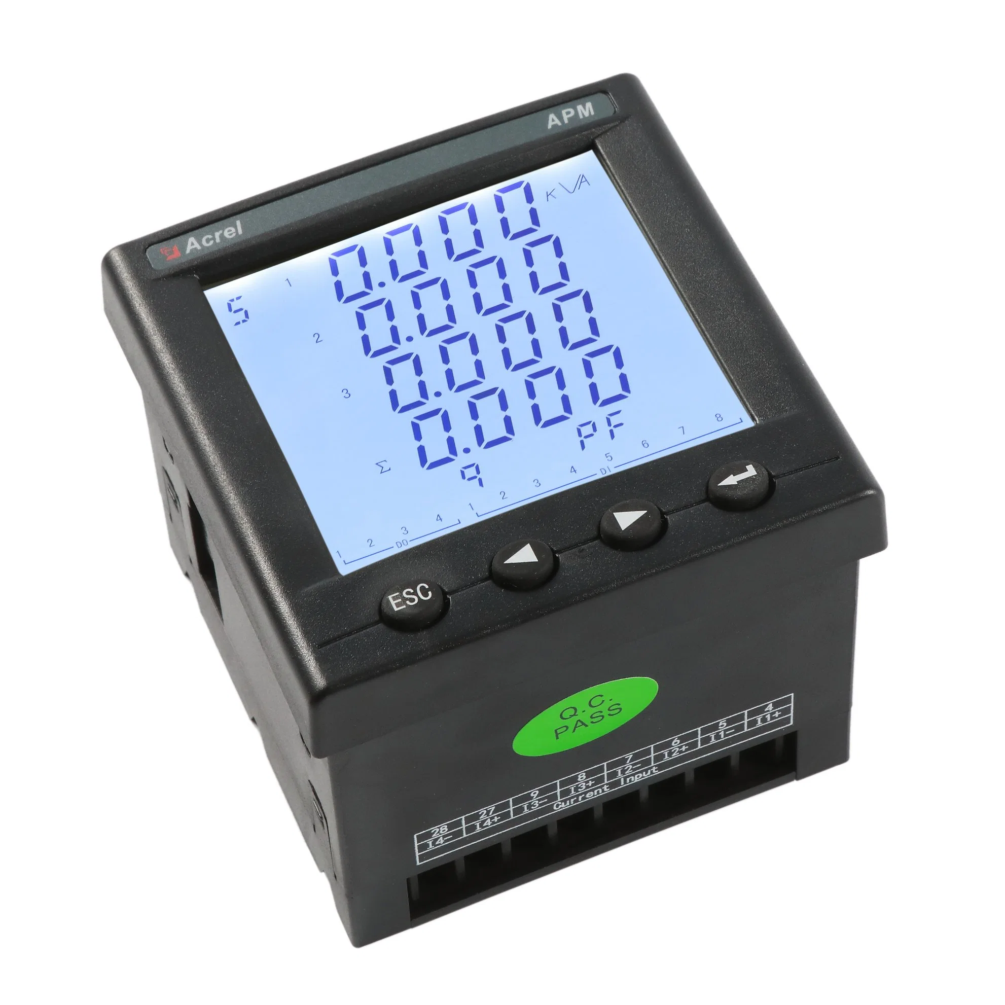 Apm Series Multi-Function Panel Energy Meter with Multi-Rate, RS485 Communication and Class 0.2 for Comprehensive Monitoring of Power Supply Quality of The Grid