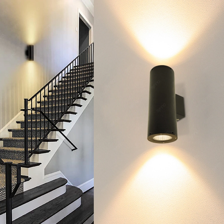 Nuevo diseño de arriba y abajo de las luces de pared para exteriores de la casa interior Lámpara de pared