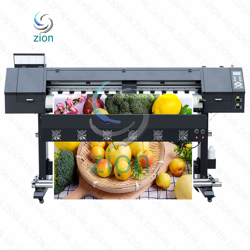 1.8m Large Format Transfer Paper Dye Sublimation Printer 1440dpi Wide Format Eco Solvent Outdoor Cheap Canvas Banner Wallpaper Digital Printing Machine