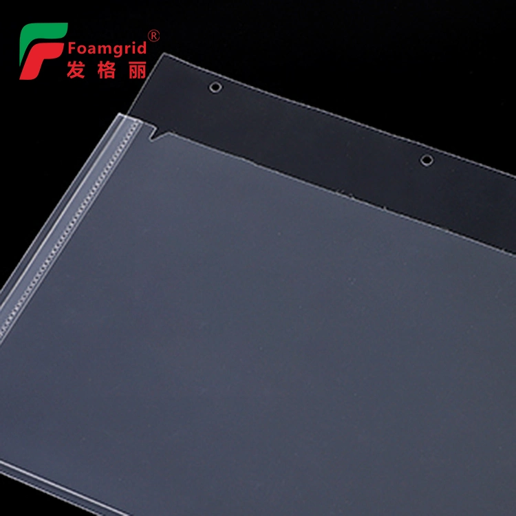 A4 Waterproof Transparent PP Pocket Sheet Protector with 3 Holes (Manufactory)