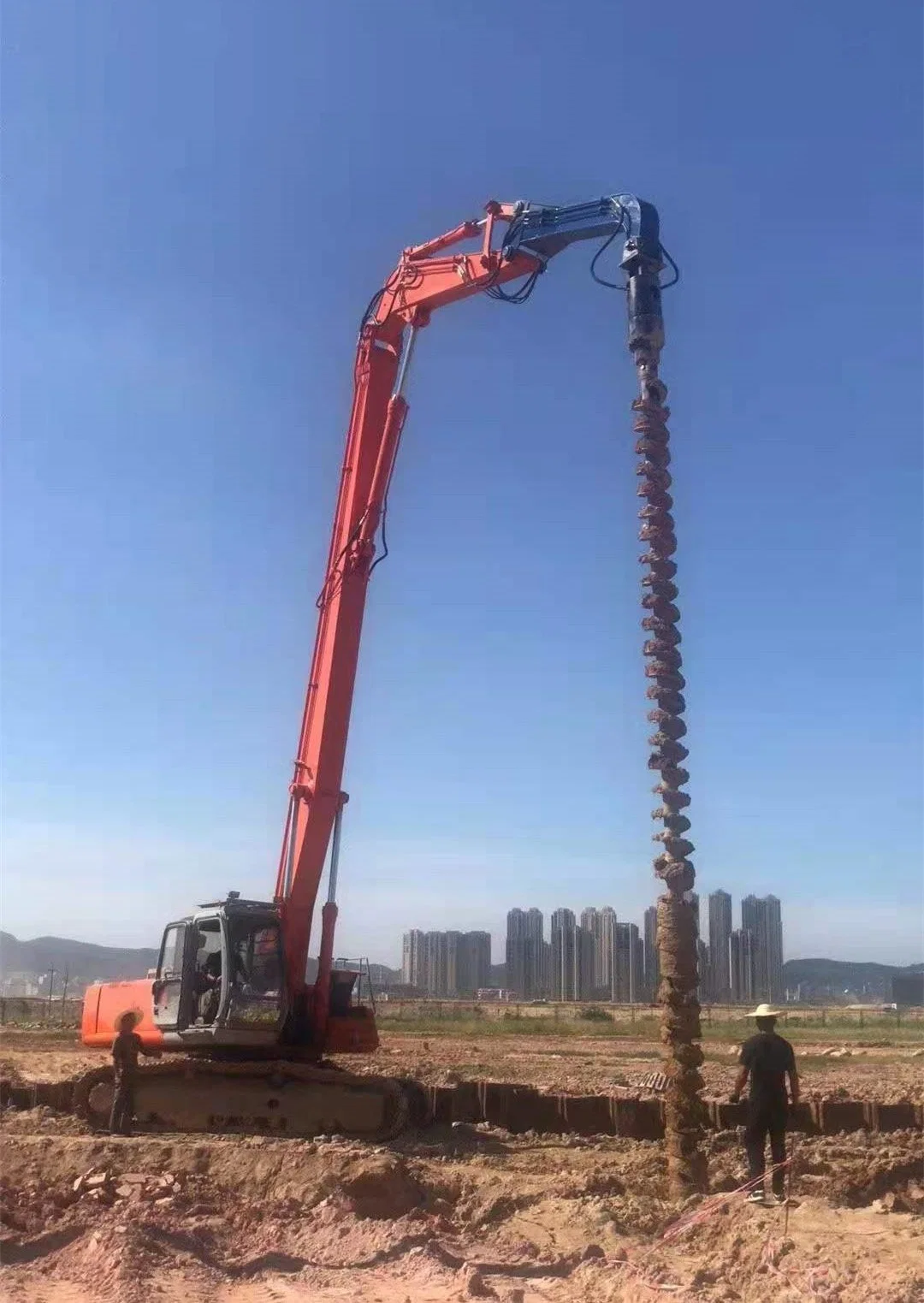 L'entraînement de l'excavateur Mini jeux de vis sans fin de terrassement de pièce jointe