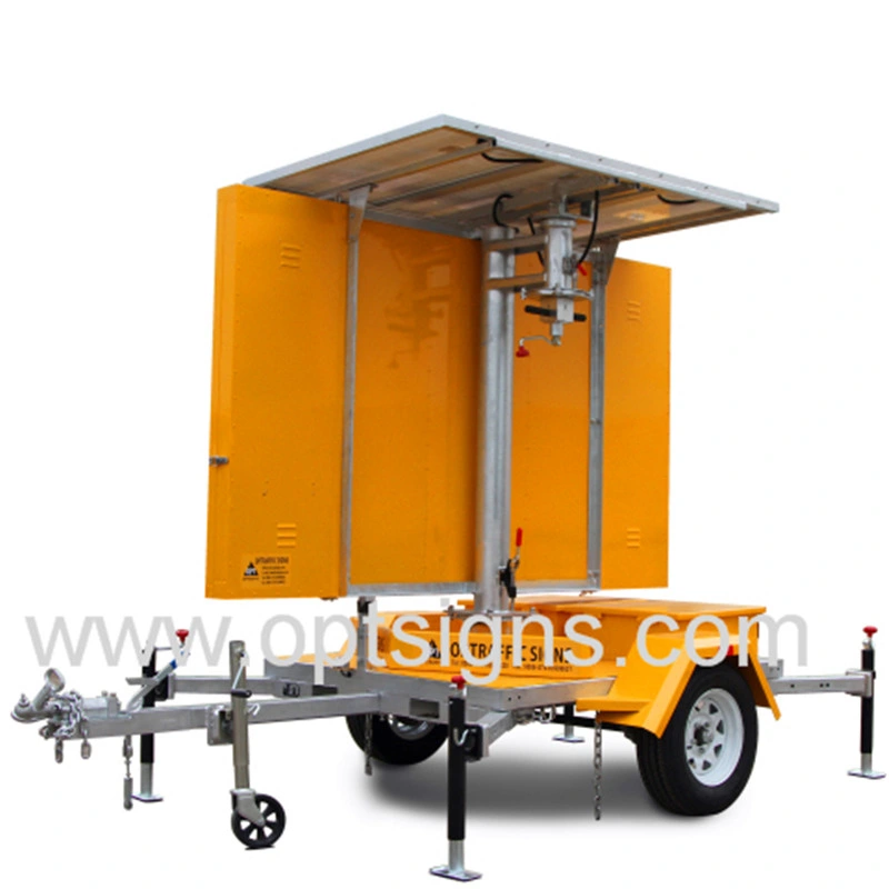 201113A Top Quality Traffic Management Solar Power Trailer Mount Full Matrix LED Message Boards