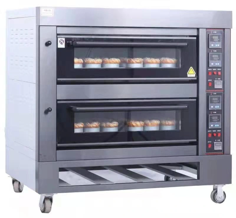 التجارة الصناعية الغذاء صناعة معدات آلات آلات آلات سعر كبيرة 1 2 3 4 Deck Gas Electric Cake Horno Pizza Toaster خبز مخبز خبز فرن الخبز