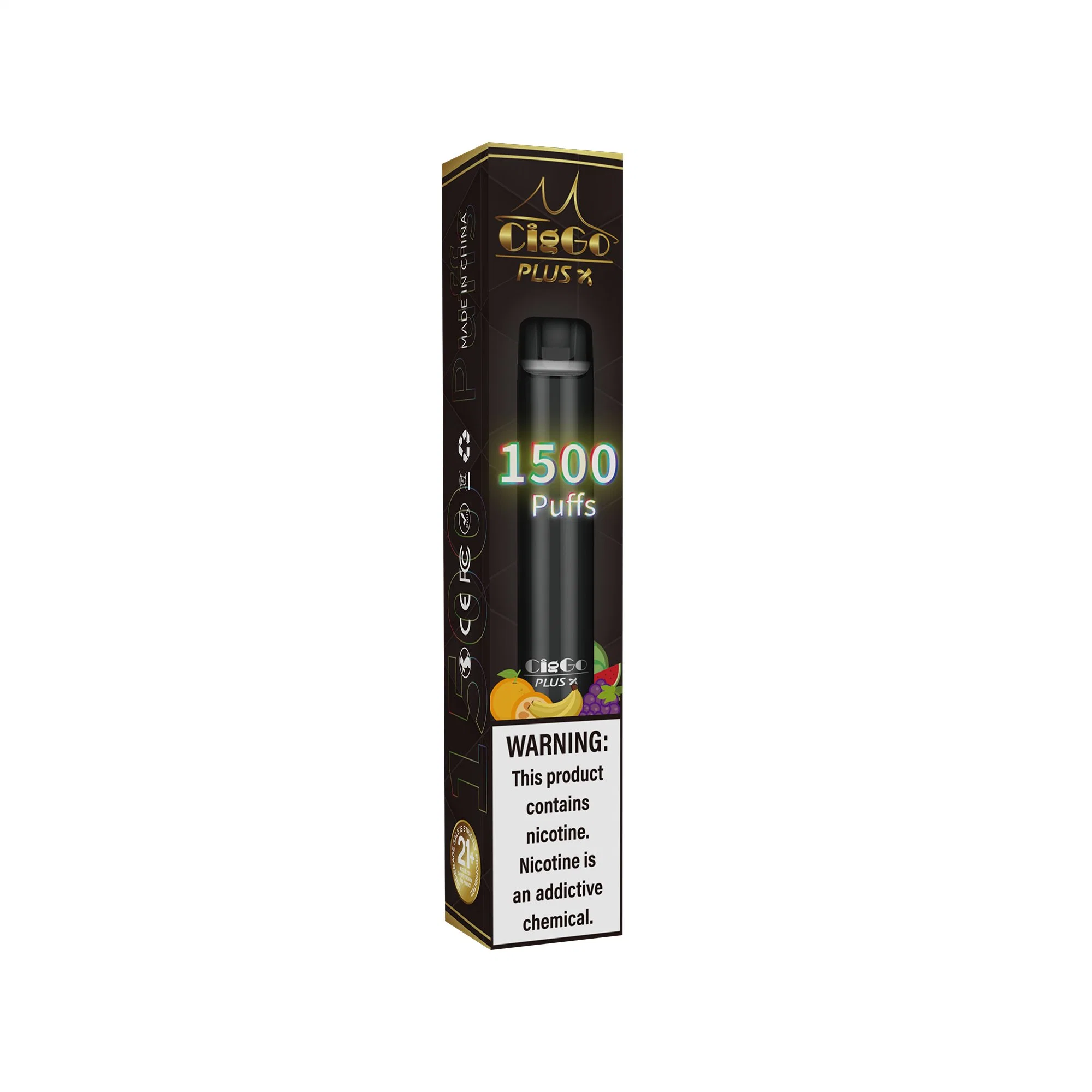 New Arrival 1500puffs 5ml Ciggo Plus X Disposables Vape Disposable Electronic Cigarettes