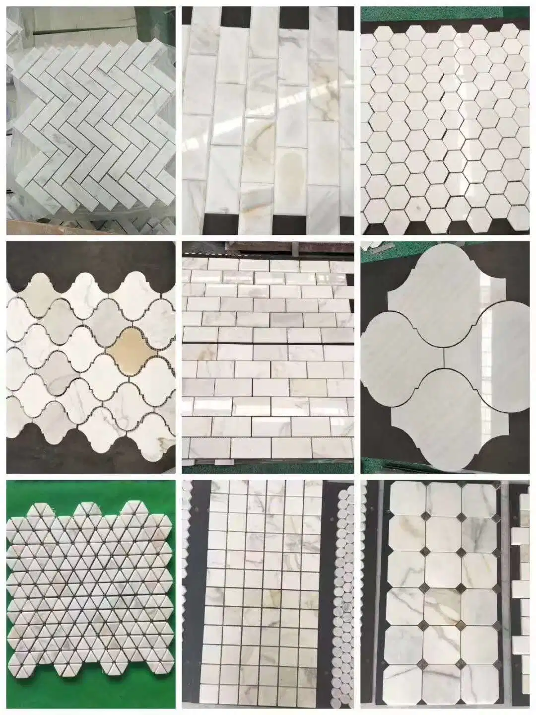 China Manufacturer Calacatta Marble Mosaic for Building Interior Wall Bathroom/Kitchen