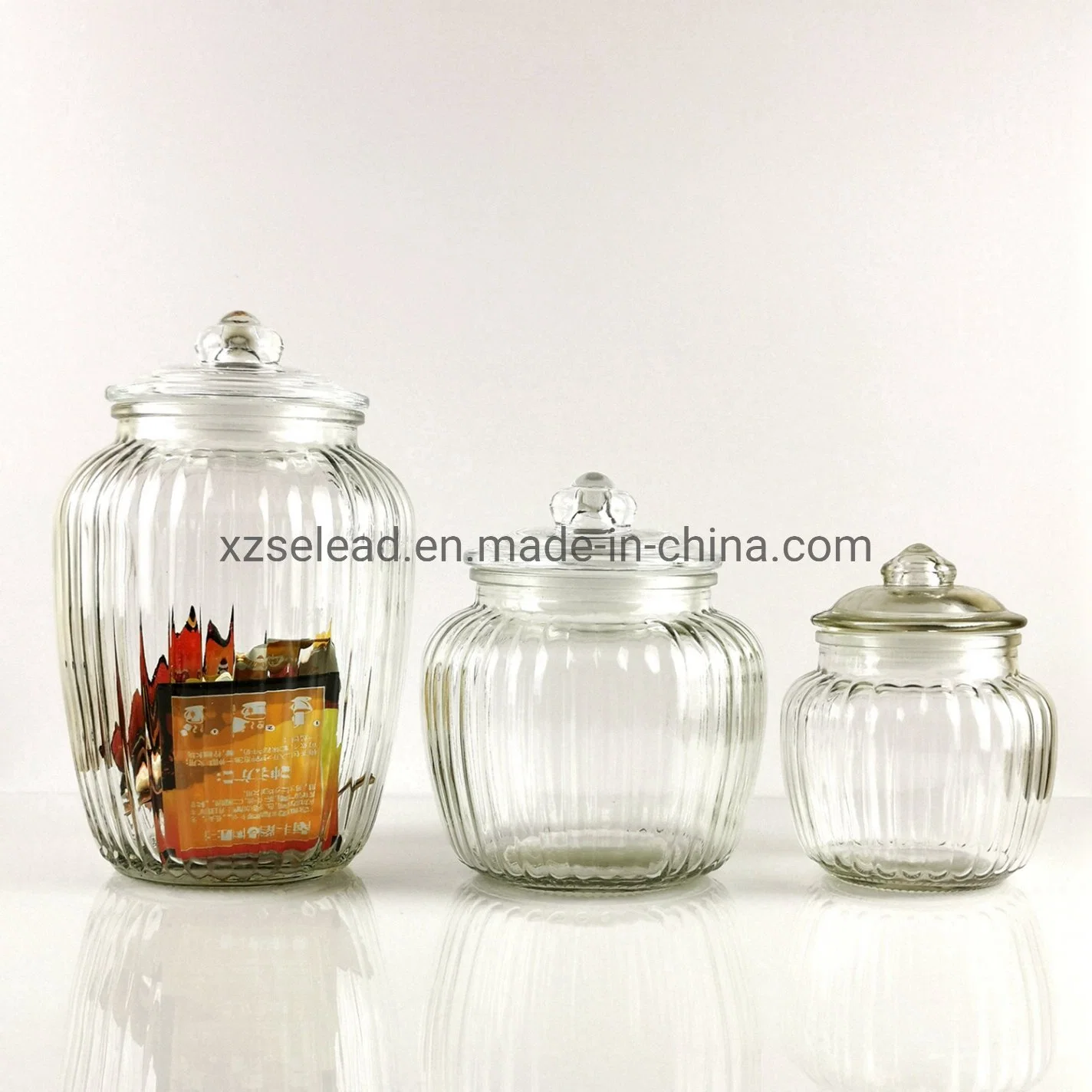 Home Decor Glass Storage Canned Jar Pasta Packing Jar Rice Jar