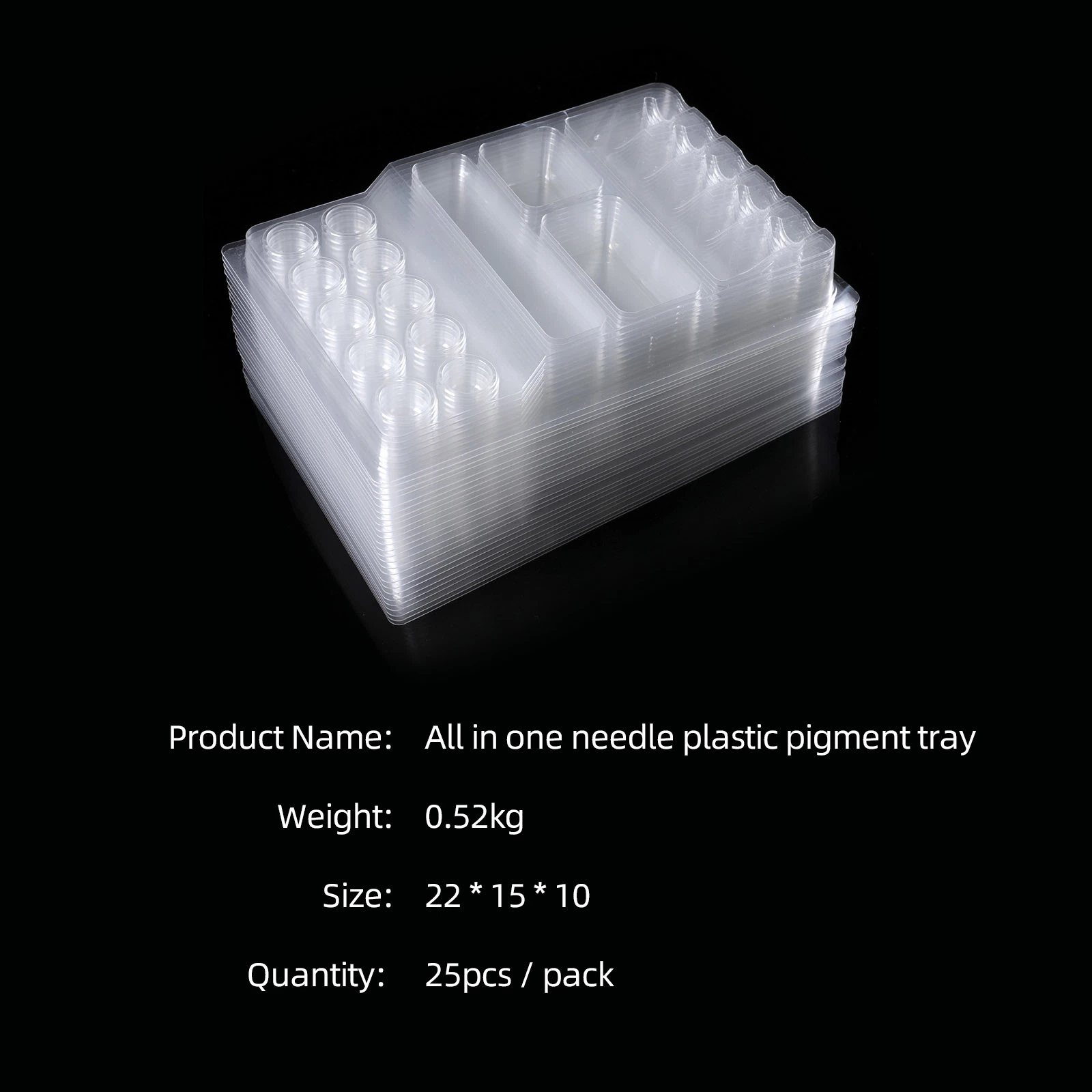 Tattoo Ink Plastic Tray for Cartridge Needle Holder Tattoo Plate Trays