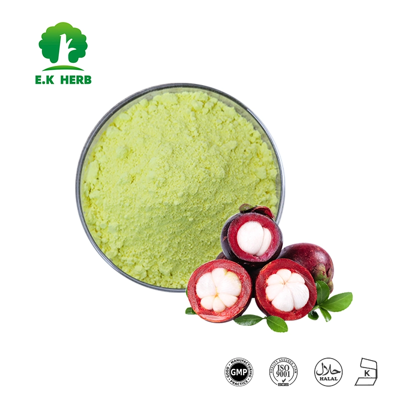 E. K Herb Factory Supply Alpha-Mangostin 90% Food Grade Mangosteen polvo de extracto de fruta