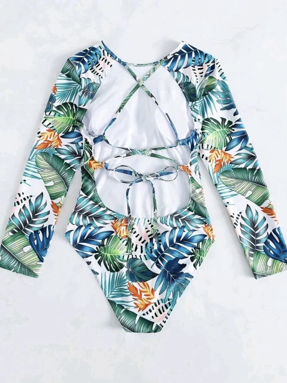 Intiflower Wholesale una pieza Traje de baño Manga larga Bañador ropa de playa sin espalda Para Girl