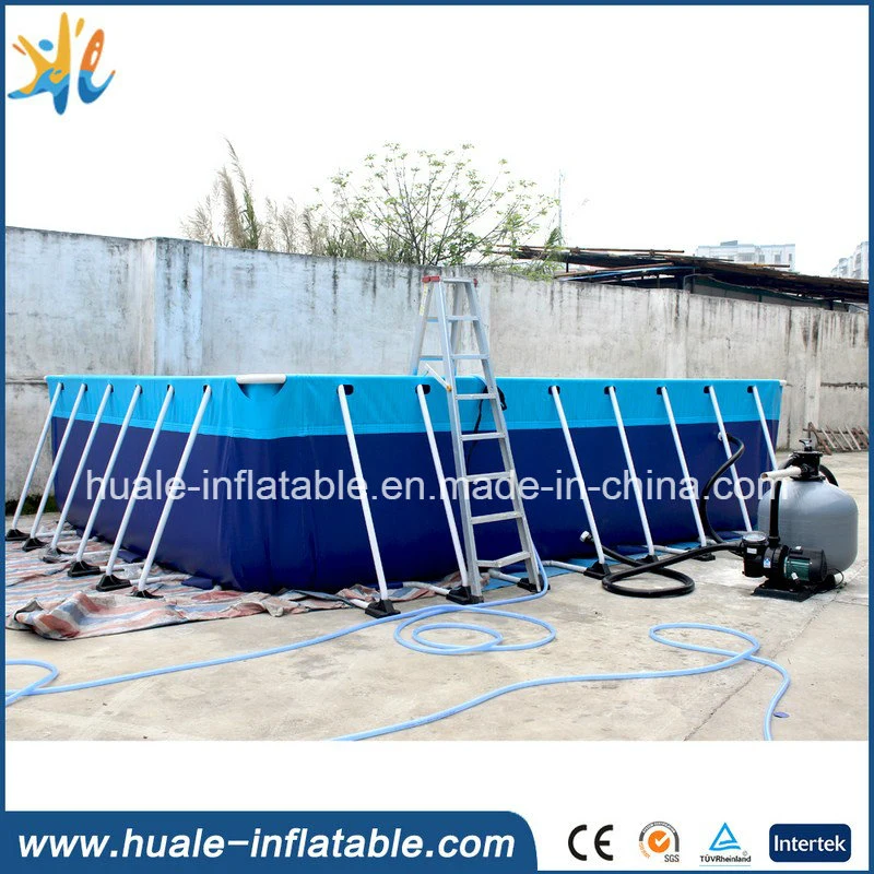 Large PVC Portable Metal Frame Swimming Pool for Water Park