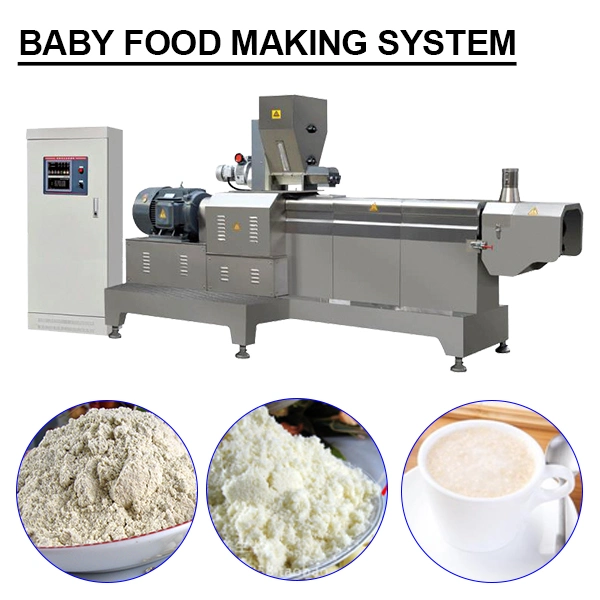 Double Screw Extruded Nutritious Cereal Powder Instant Food Making Equipment Line Jinan Dg Machinery Company