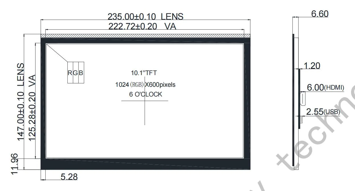 10.1 Inch HDMI LCD Monitors for Raspberry Pi