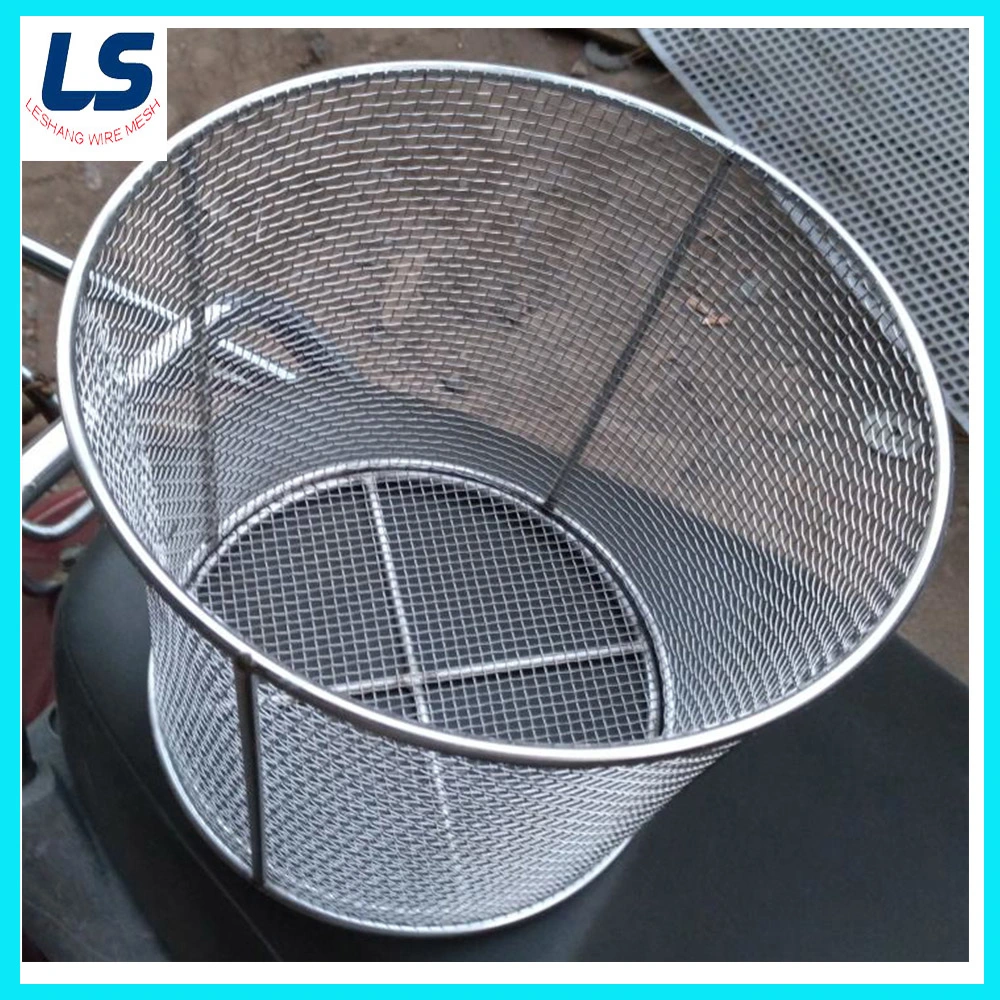 Cylindrical Stainless Steel SS304 Disinfect Wire Mesh Basket