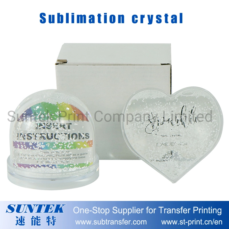 Valentine's Day Gift-Sublimation Blank Crystal Snowball