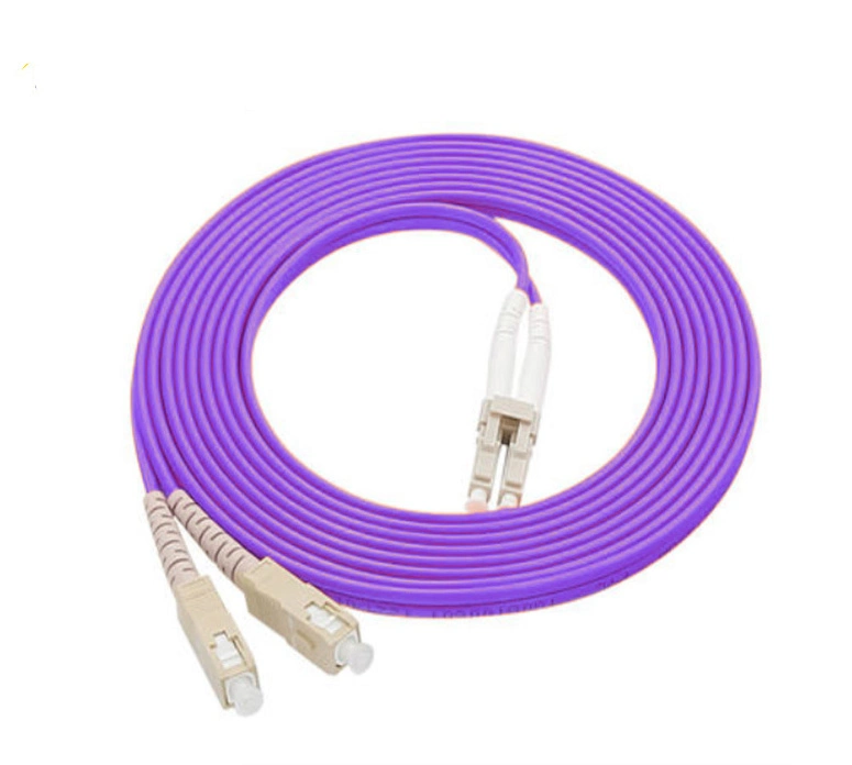 LC-to-Sc Duplex Om4 Multimode 2.0mm Fiber Optic Patch Cable, 3m