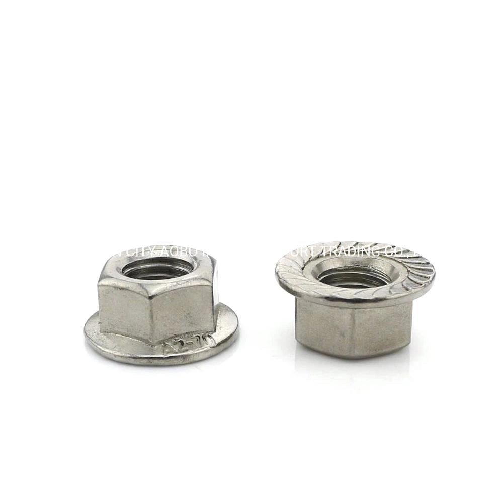 Steel Gi/Zp M16/20 Hex Flange Nut in China Manufacturer Who Could Supply Carbon Steel Grade 4.8, 8.8 Nut with High quality/High cost performance  and Competitive Price