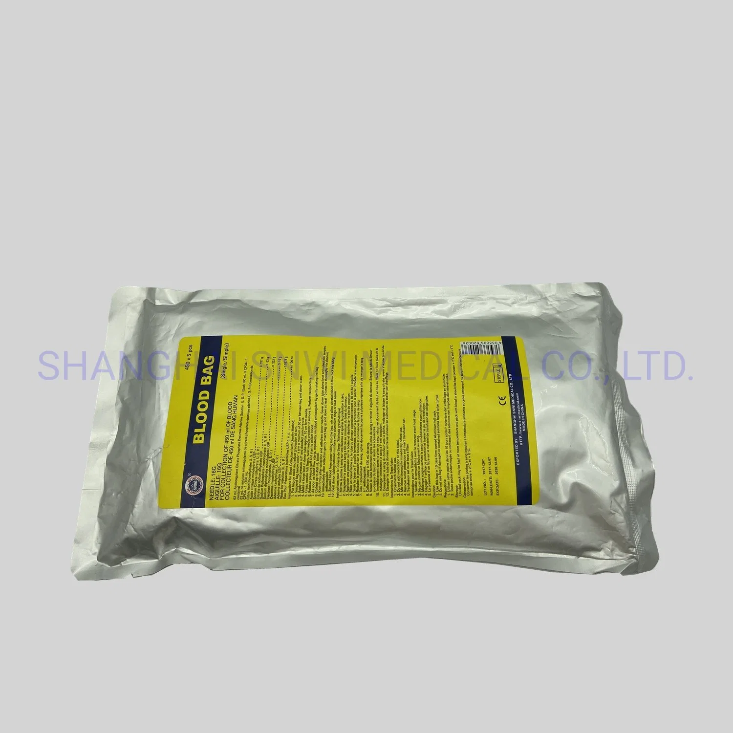 Cpda-1 Disposable Factory Triple Blood Bag with CE&ISO