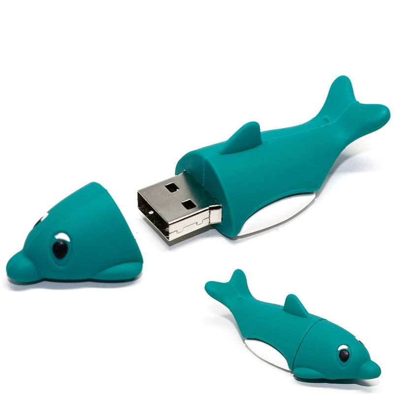 Wholesale/Supplier Custom 3D PVC Shark USB 2.0/3.0 8GB 16GB USB Disk