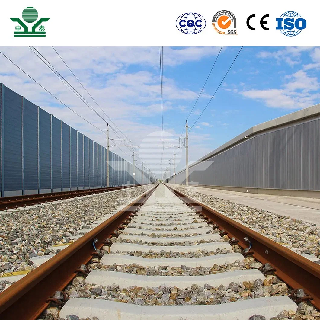 Zhongtai tráfico barreras de sonido China Vendedores tren barrera de sonido Galvanizado Lámina material Alta velocidad Barrera de sonido ferroviario con Metal perforado