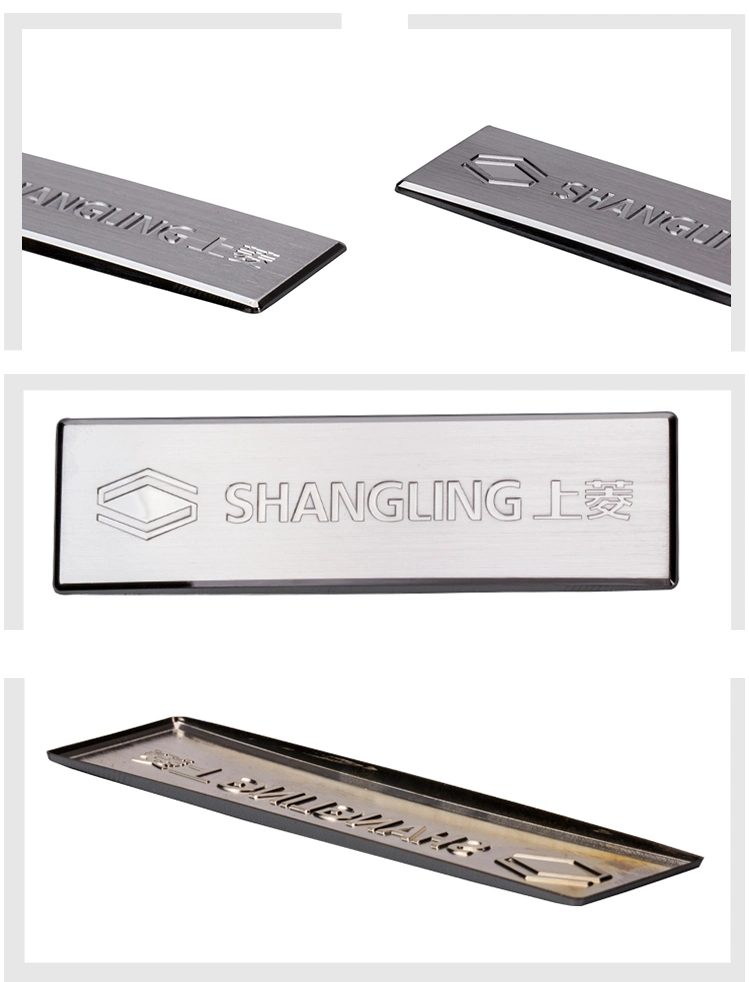 New Used Outdoor Metal Labels Printed Signs Round Tag Customized Engraved Custom Sticker Embossed