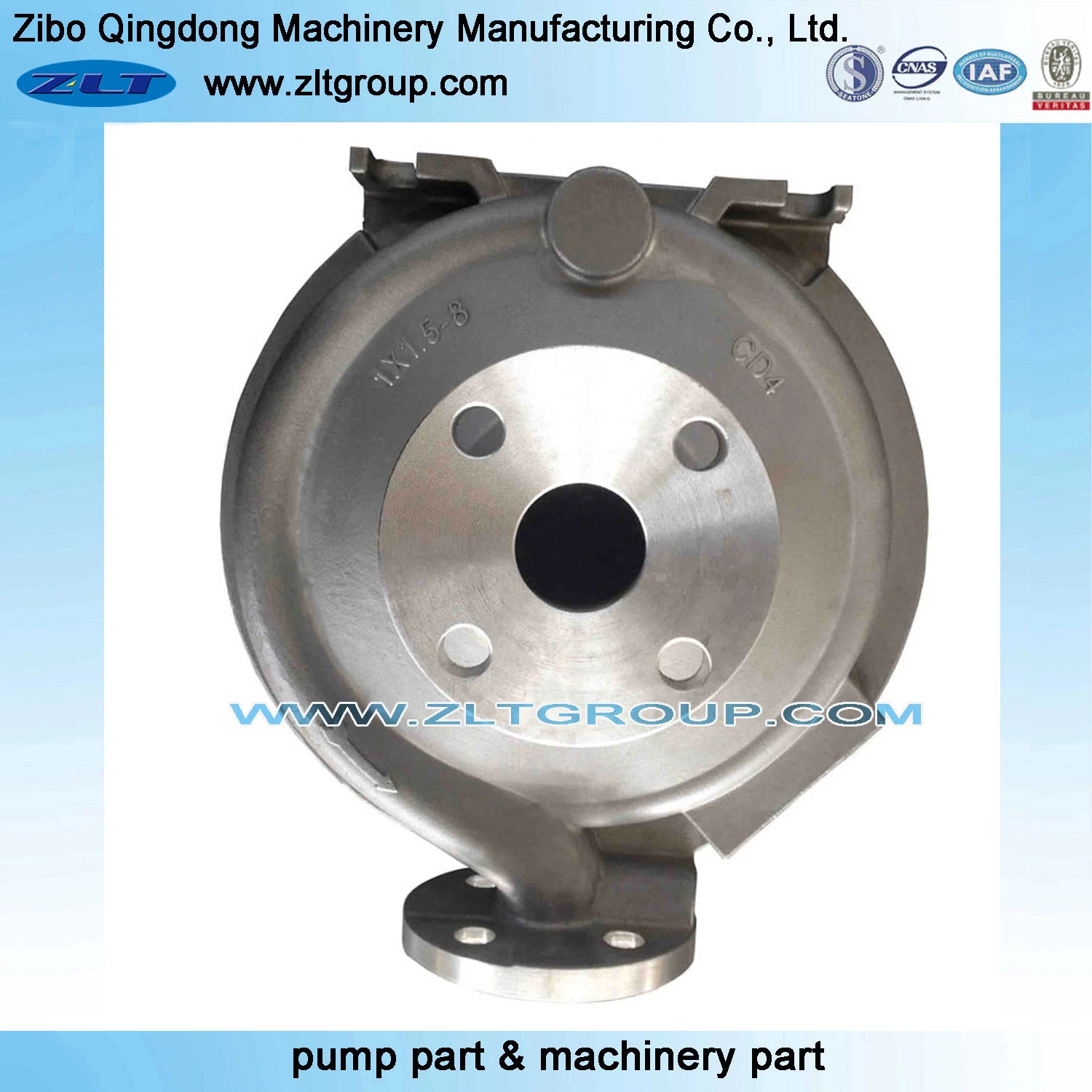 Sand Casting Machinery Chemical Centrifugal Pump Casing Pump Part in Stainless/Carbon Steel CD4/316ss/Titanium