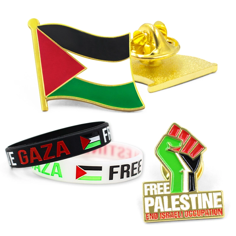 Factory Hot Sale Custom Design Palestinian Gifts Enamel Pins Save Gaza Free Palestinian Pin Custom Metal Country Flag Lapel Pin