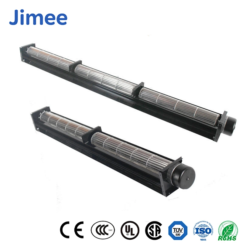 Jimee Moteur ventilateur tangentiel de la Chine à débit transversal des fournisseurs de gros ventilateur en aluminium Jm-90-1020 0,19 (A) le débit de courant du moteur du ventilateur de chauffage au sol pour four / / convecteurs