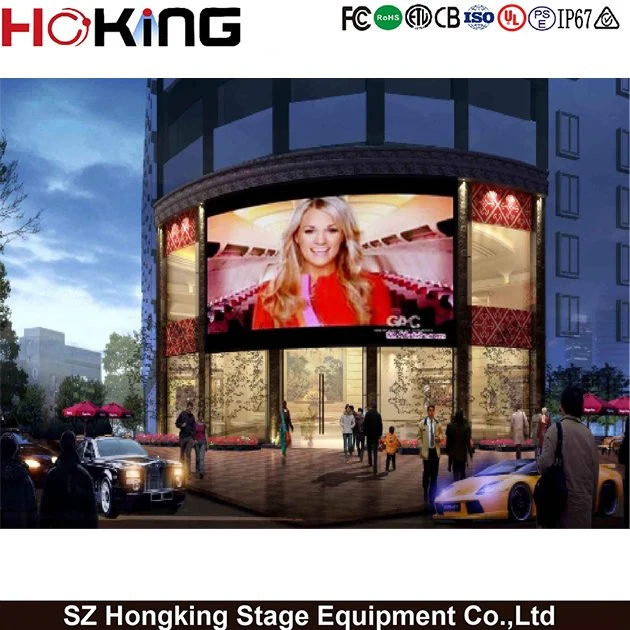 Curved Outdoor Signage Outdoor P10 Advertising LED Digital Display