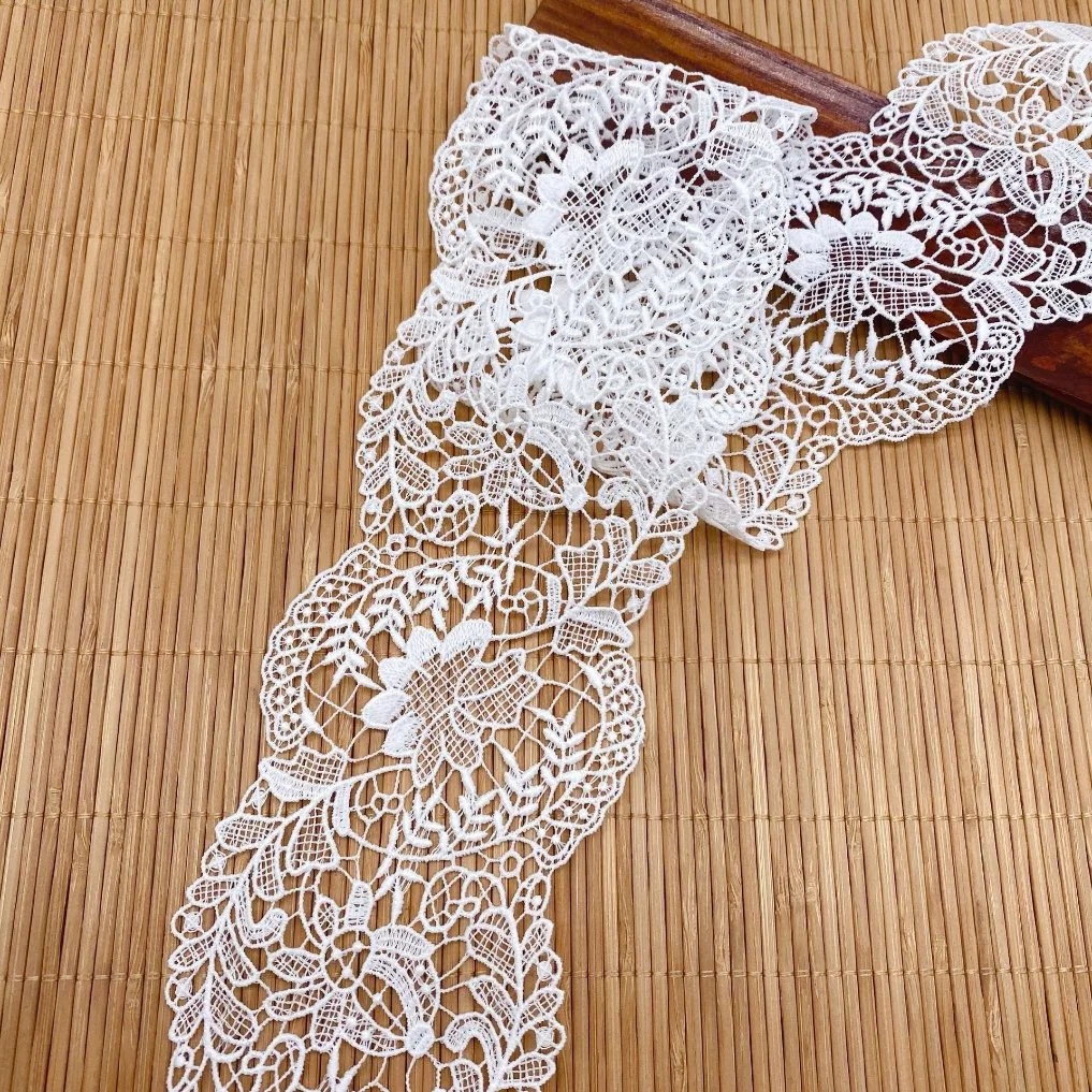 Factory Wholesale/Supplier New Milk Silk Embroidery Lace Clothing Home Textile Shoes Bag Accessories