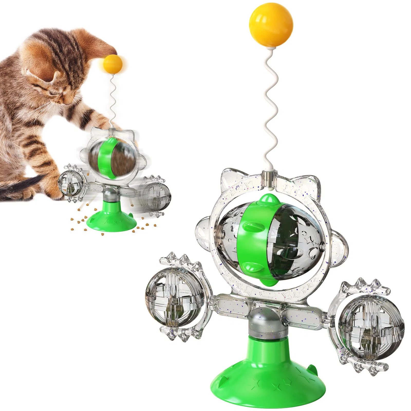 Productos para mascotas, Cat Teaser Palos, tocadiscos Juguetes, comida de Gato bolas fuga