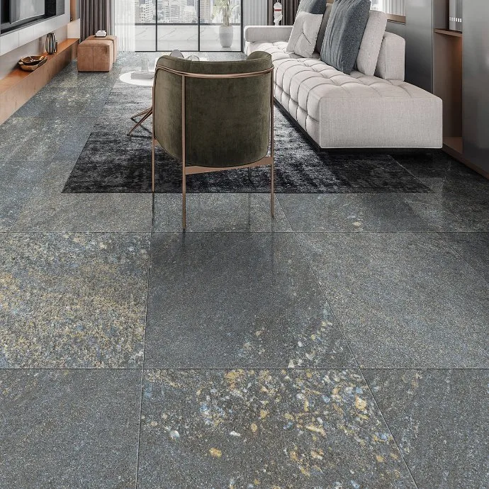 Vente à chaud usine de béton direct aspect Pierre surface Marley vinyle Plancher LVT Colle plancher avec prix du fabricant