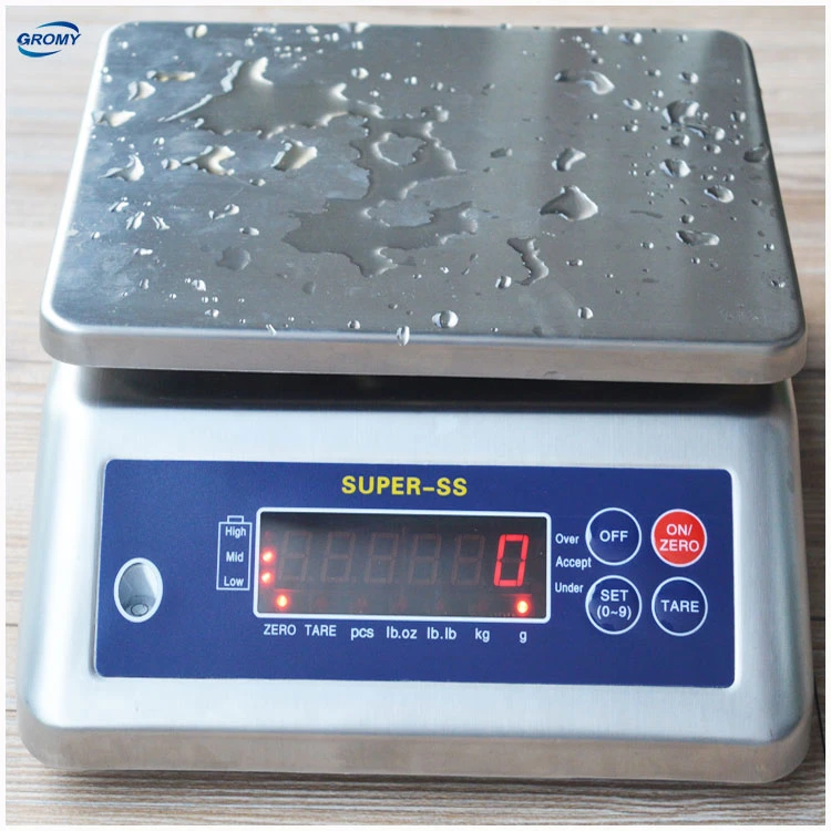 0,1g Wasserdichte Waage Edelstahl Portionswaage 15kg