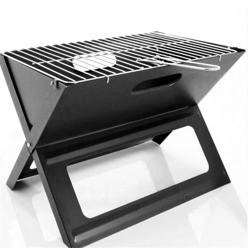 Mini BBQ Camping Grill, motor de arranque Charcoal Chimney, de aço dobrável Pan