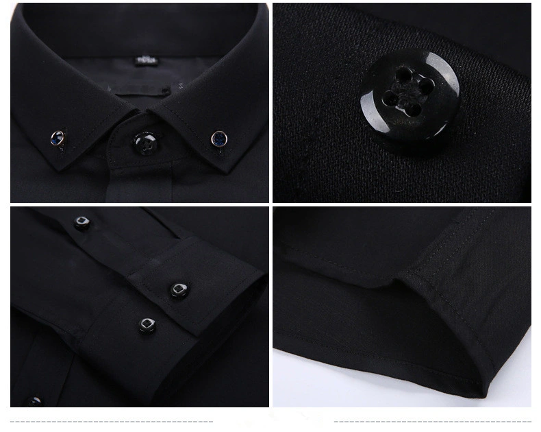 Source Manufacturer Wholesale/Supplier Men's Shirts/Men's Long-Sleeved Shirts Made in China Ash Commodity