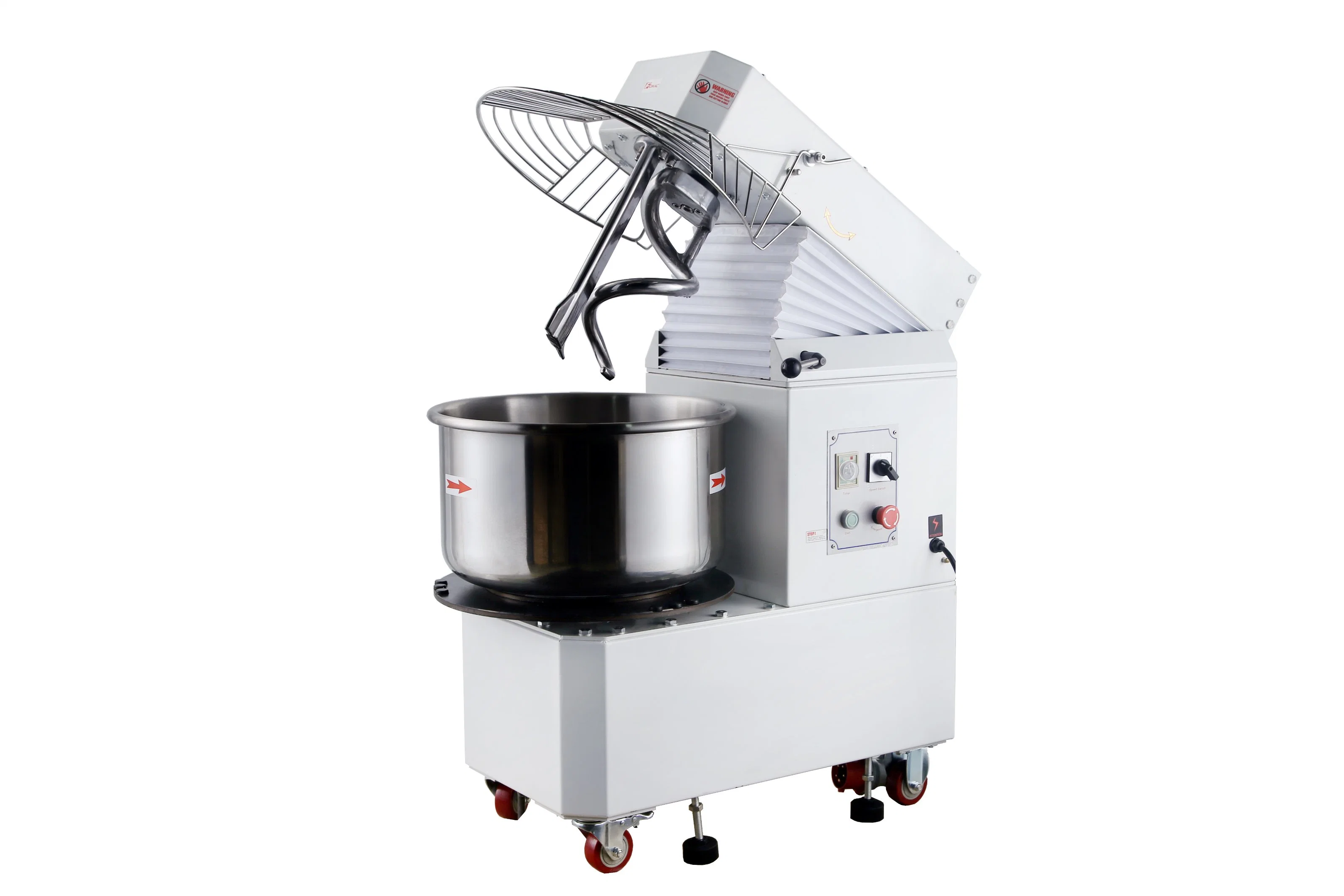 Rising Head and Fixing Bowl Double Speed Spiral Mixer Machine Htd20