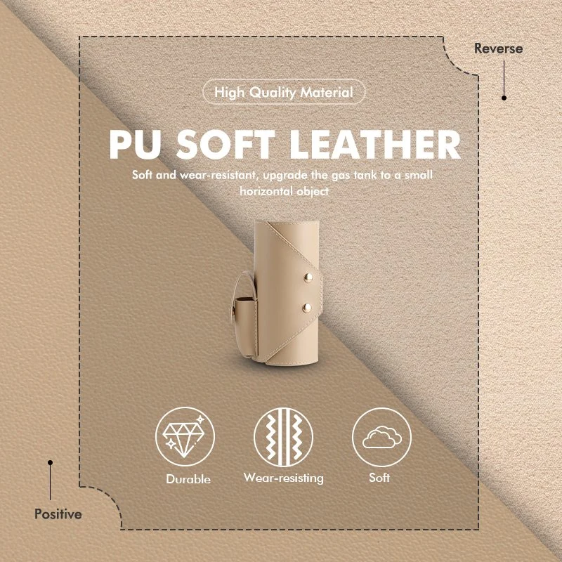 PU Leather Camping Fuel Gas Canister Cover Protector Gas Tank Cover Gas Cylinder Storage Protector