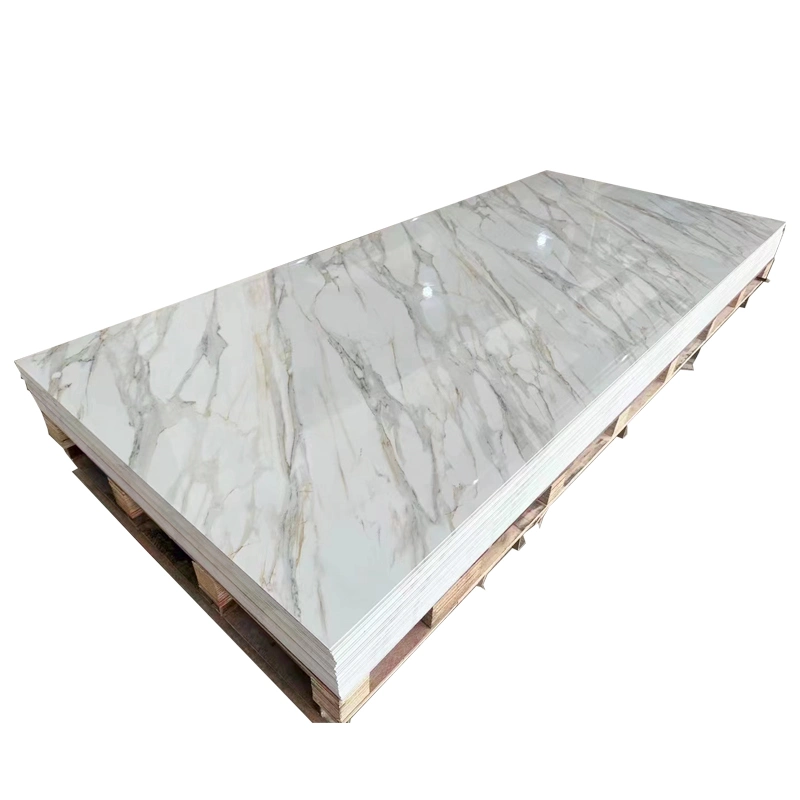 Factory Direct Sale Inventory 1220*2900*3mm PVC UV Marble Sheet