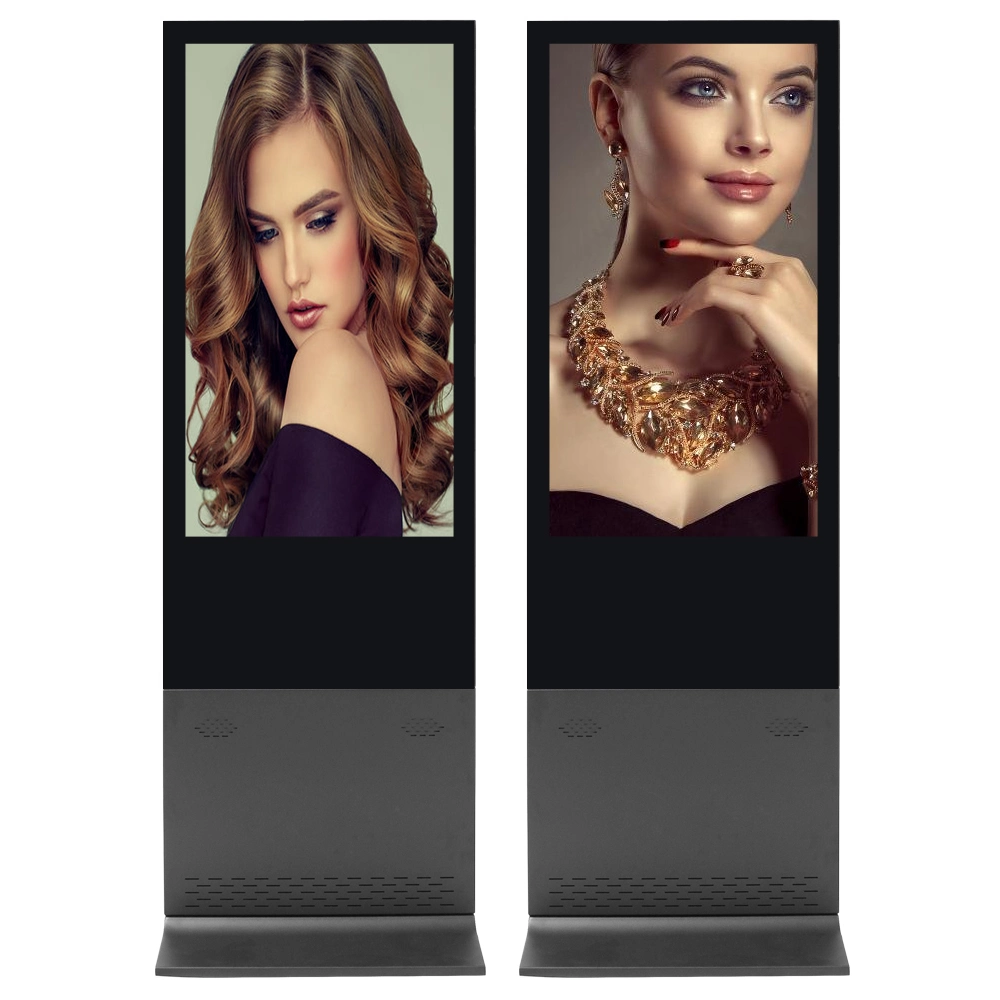 43 55 Inch LCD Media Player Touch Android Screen Advertising Digital Signage Internet Floor Stand Totem LCD Display