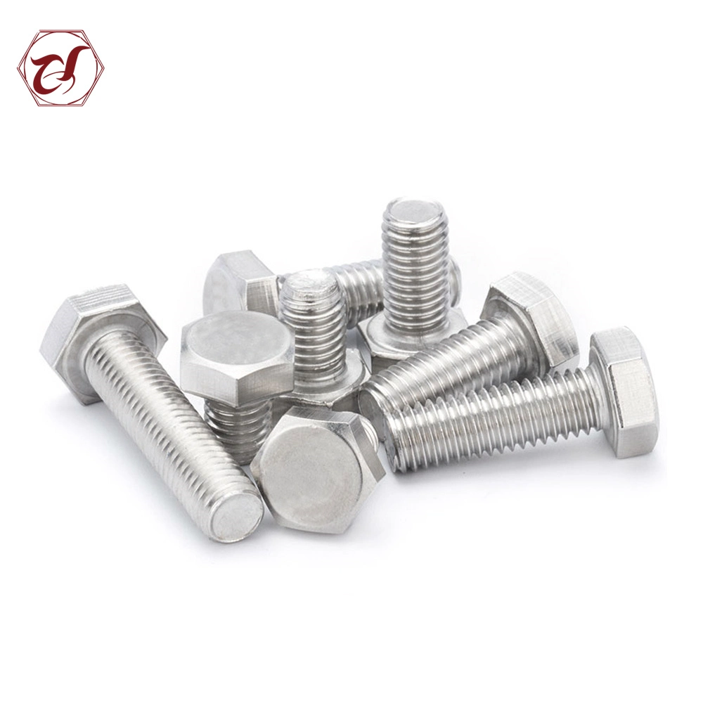 SS304 SS316 Hexagon Head Screws Full Thread Bolt DIN933 Hex Bolt