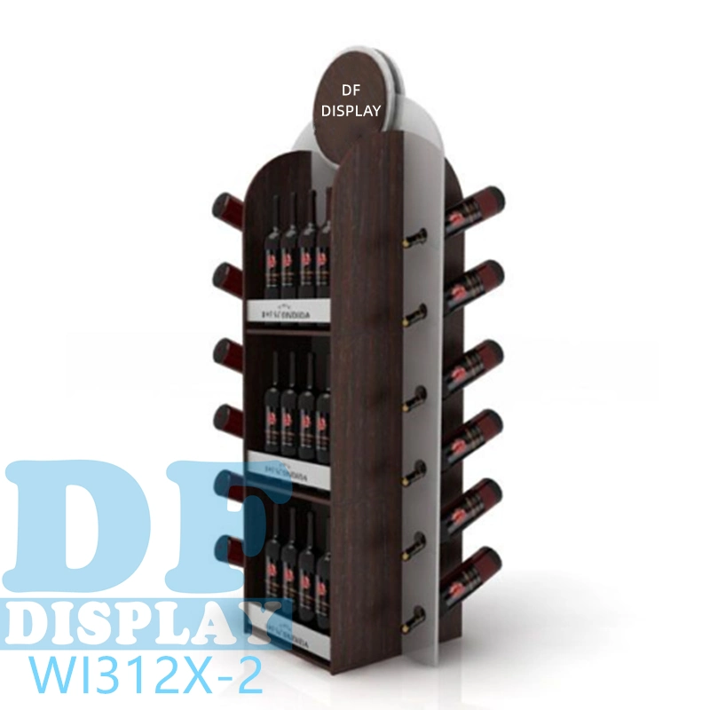 Hot Sale Wine Bottles Commercial Wood Bottle Rack Industrial Reclaimed Rustic Wine Glass Rack Wine Rack Decoration Wooden Wine Bottle Holder