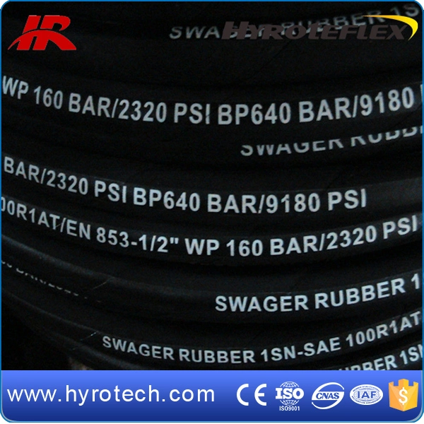 Hydraulic Rubber Hose of SAE 100r1at High Pressure Hose DIN En853 1sn