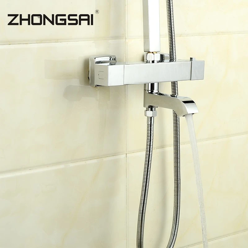 High quality/High cost performance  Wall Mount Chrome Thermostatic Shower Mixer Tap