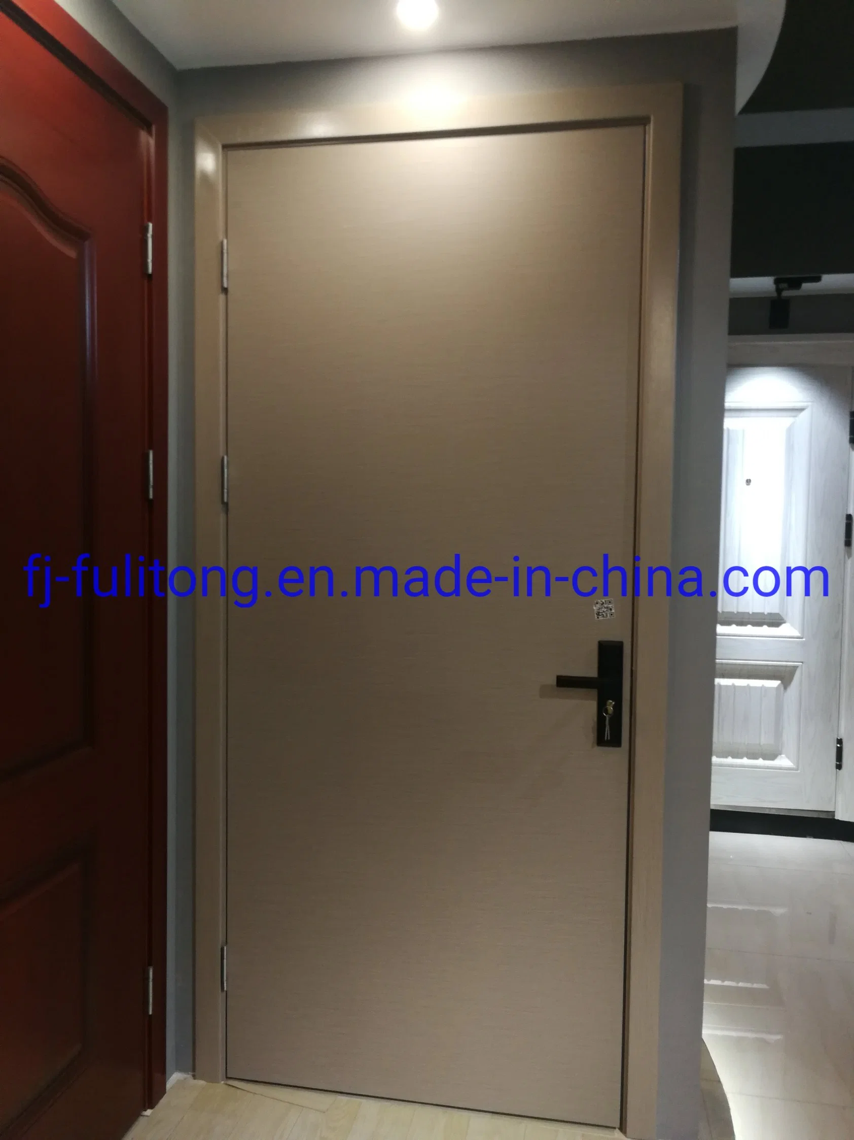 Sliding Flat Entrance Glass PVC Residential Outer Curtain Steel Door