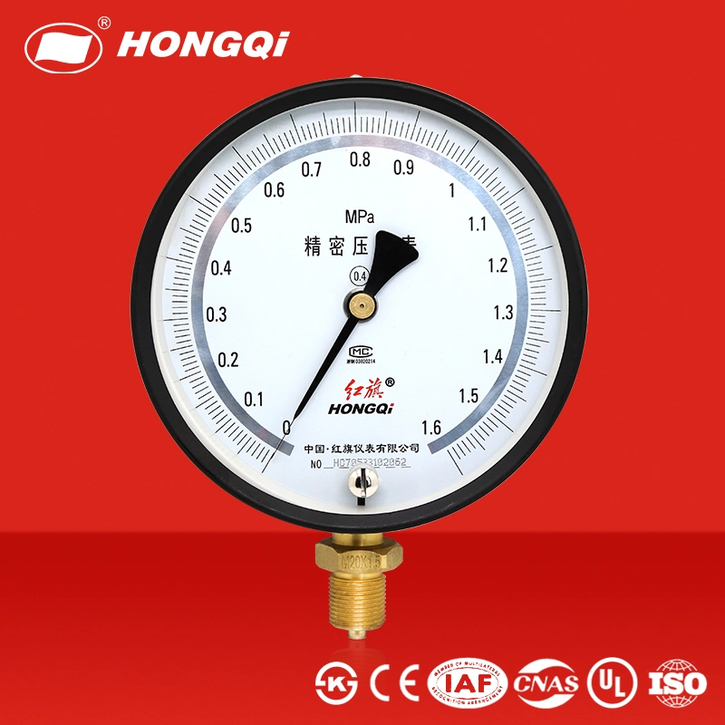 موصل نحاس مقياس الضغط الدقيق القياسي مقاس 150 مم 6 بوصات من Hongqi لمدة اختبار معمل التحميض