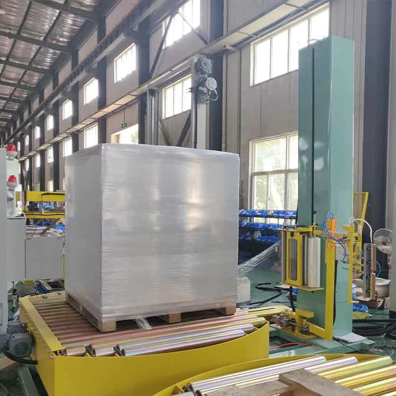 Carton Box Packing Pallet Stretch Winding Shrink Wrap Wrapping Machine