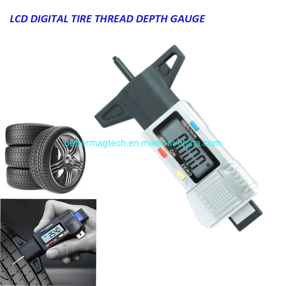 Digital Tire Tread Depth Gauge Measuring Tool for Tyre 0-25mm