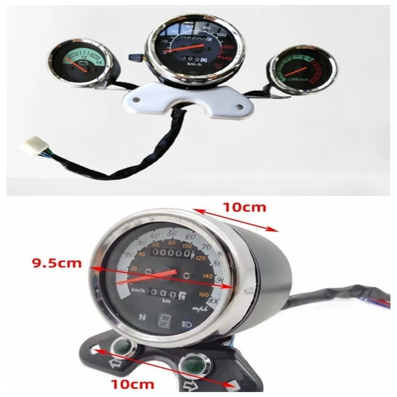12-72V Electric Vehicle Spare Parts Speedmeter Instrument Storm Crown Prince Motorcycle Instrument Motorbike Parts